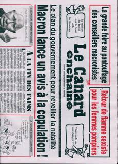 Le Canard Enchaine Magazine Issue NO5465