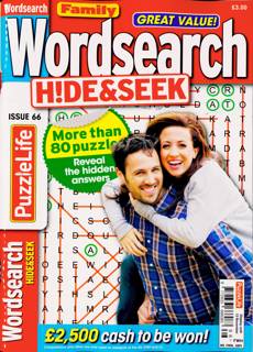 Family Wordsearch Hide Seek Magazine Issue NO 66