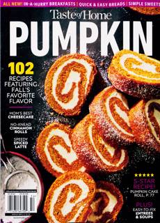 Taste Of Home Magazine Issue PUMKIN
