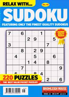 Relax With Sudoku Magazine Issue NO 45