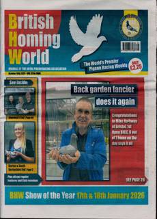 British Homing World Magazine Issue NO 7806