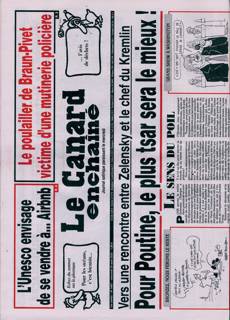 Le Canard Enchaine Magazine Issue  NO5467