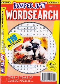 Bumper Just Wordsearch Magazine Issue NO 293