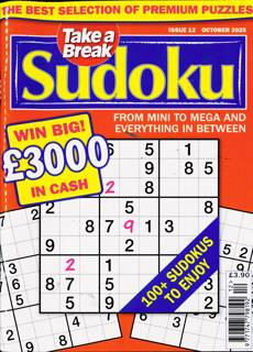 Take A Break Sudoku Magazine Issue NO 12