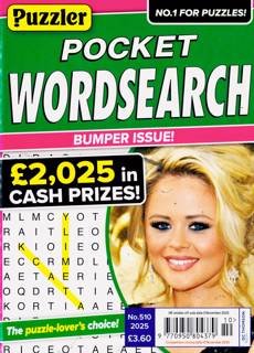Puzzler Pocket Wordsearch Magazine Issue NO 510