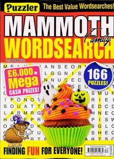 Puzz Mammoth Fam Wordsearch Magazine Issue NO 134