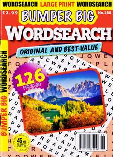 Bumper Big Wordsearch Magazine Issue NO 288