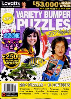 Lovatts Variety Bump Puzzles Magazine Issue NO 8