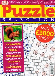 Take A Break Puzzle Selection Magazine Issue NO 12