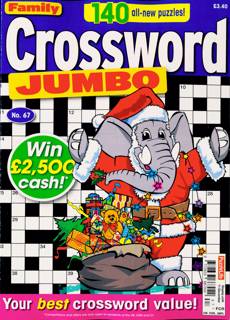 Family Crossword Jumbo Magazine Issue NO 67