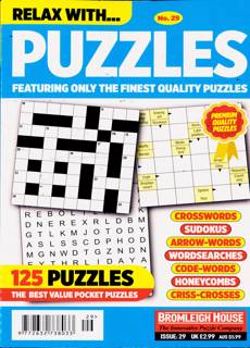 Relax With Puzzles Magazine Issue NO 29
