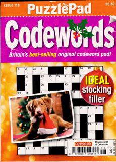 Puzzlelife Ppad Codewords Magazine Issue NO 118