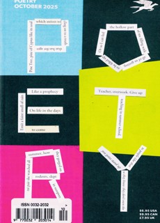 Poetry Magazine Issue OCT 25