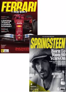 Pitch Bundle Collectors-Springsteen & Ferrari  Magazine Issue Springs/Ferra