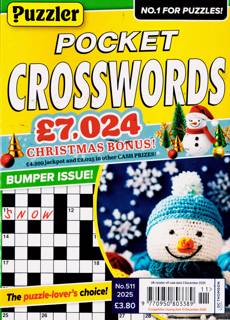 Puzzler Pocket Crosswords Magazine Issue NO 511