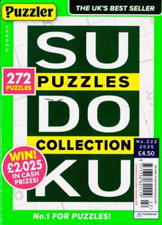Puzzler Sudoku Puzzle Collection Magazine Issue NO 222