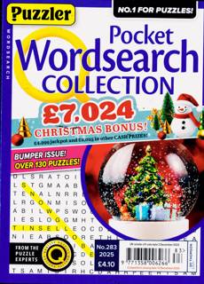 Puzzler Q Pock Wordsearch Magazine Issue NO 283