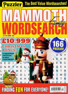 Puzz Mammoth Fam Wordsearch Magazine Issue NO 135