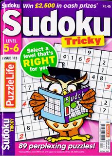Puzzlelife Sudoku Lev 5 And 6 Magazine Issue NO 113