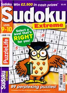 Puzzlelife Sudoku L9&10 Magazine Issue NO 113
