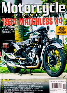 Motorcycle Classics Magazine Issue NOV-DEC