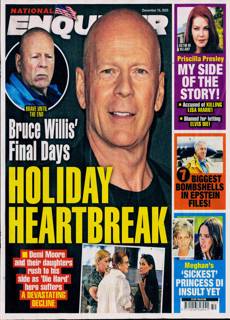 National Enquirer Magazine Issue 15/12/2025