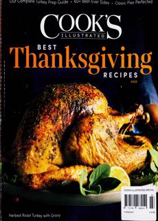 Cook Illustrated Special Magazine Issue THANKSGIV