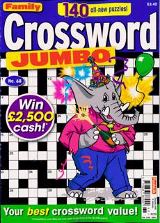 Family Crossword Jumbo Magazine Issue NO 68