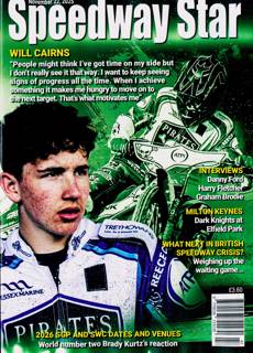 Speedway Star Magazine Issue 22/11/2025