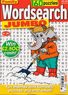 Family Wordsearch Jumbo Magazine Issue NO 381