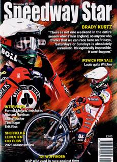 Speedway Star Magazine Issue 29/11/2025