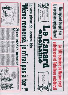 Le Canard Enchaine Magazine Issue NO5475
