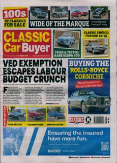 Classic Car Buyer Magazine Issue 03/12/2025