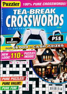 Puzzler Tea Break Crosswords Magazine Issue NO 366