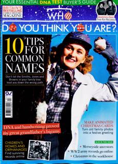 Who Do You Think You Are Magazine Issue XMAS 25