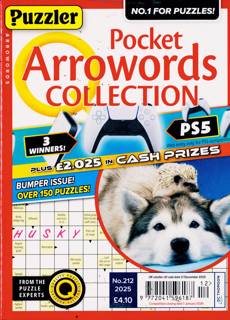Puzzler Q Pock Arrowords C Magazine Issue NO 212