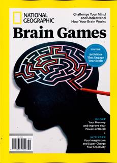 National Geographic Coll Magazine Issue BRAINGAMES
