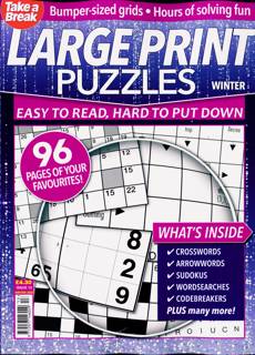 Tab Big Bett Large Print Puzz Magazine Issue NO 13
