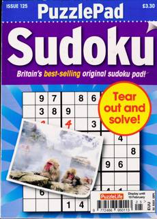 Puzzlelife Ppad Sudoku Magazine Issue NO 125