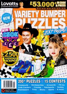 Lovatts Variety Bump Puzzles Magazine Issue NO 9