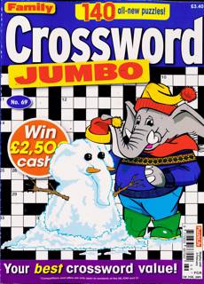 Family Crossword Jumbo Magazine Issue NO 69