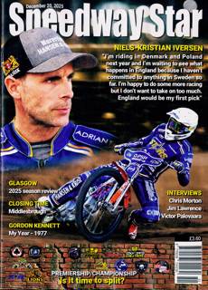 Speedway Star Magazine Issue 20/12/2025