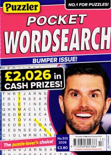 Puzzler Pocket Wordsearch Magazine Issue NO 513
