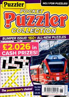 Puzzler Pocket Puzzler Coll Magazine Issue NO 168
