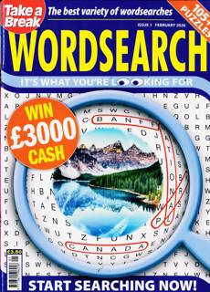 Take A Break Wordsearch Magazine Issue NO 1