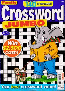 Family Crossword Jumbo Magazine Issue NO 70