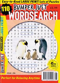 Bumper Just Wordsearch Magazine Issue NO 296