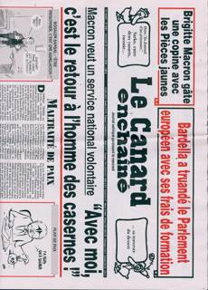 Le Canard Enchaine Magazine Issue NO5481