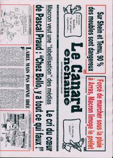 Le Canard Enchaine Magazine Issue NO5482