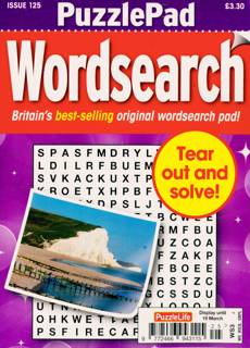 Puzzlelife Ppad Wordsearch Magazine Issue NO 125